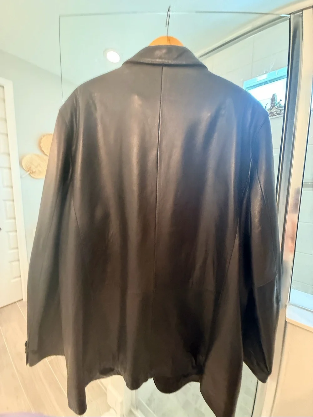 Ralph Ralph Lauren RRL Vintage Black 100% Lamb Leather Blazer Jacket